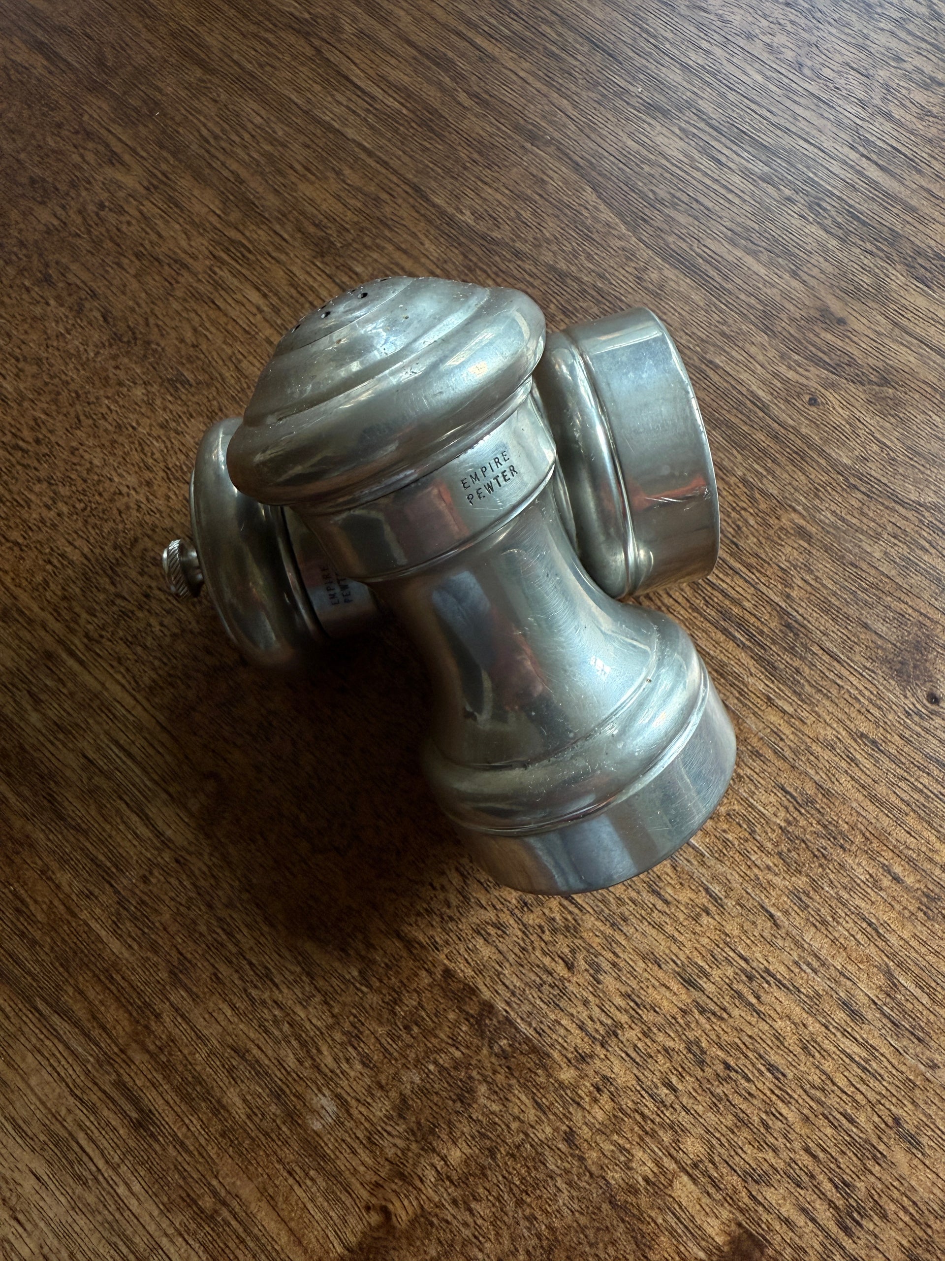 Empire Pewter Salt and Pepper Shakers